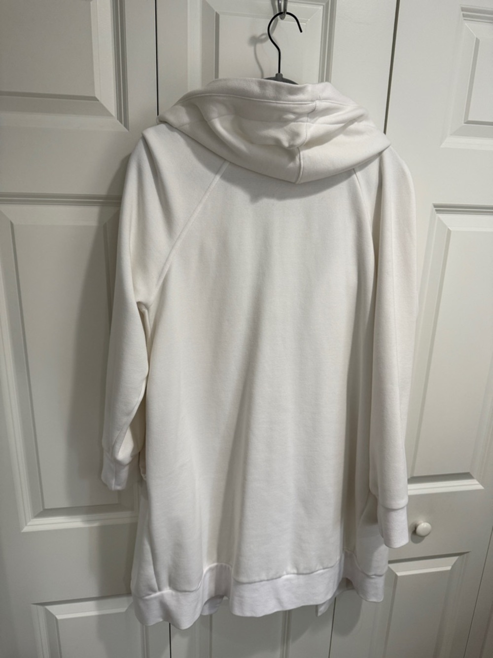 Fabletics Cream Hooded Open-Front Jacket - Picture 3 of 3